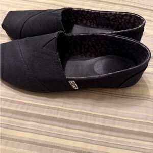 Skechers Black Slip-On Canvas Casual Shoe